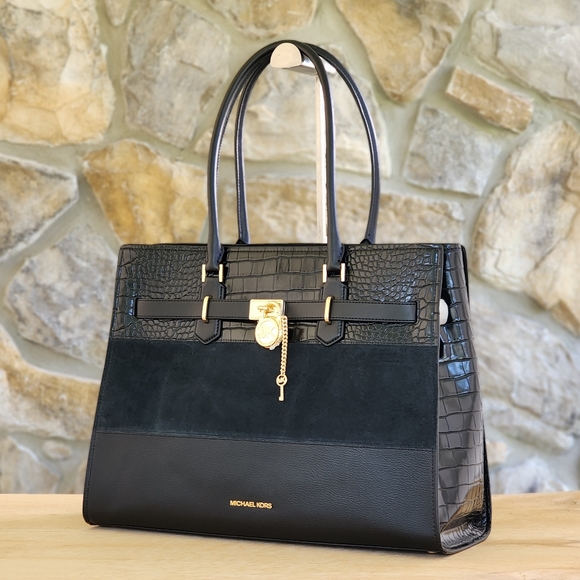 Michael Kors Hamilton XL Tote Black - Picture 1 of 8